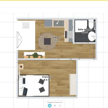 # Le 8 # Joli Petit F2 Equipe, Centre Apartamento